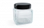 Glass storage jar "Rondo" 0,39 L, black